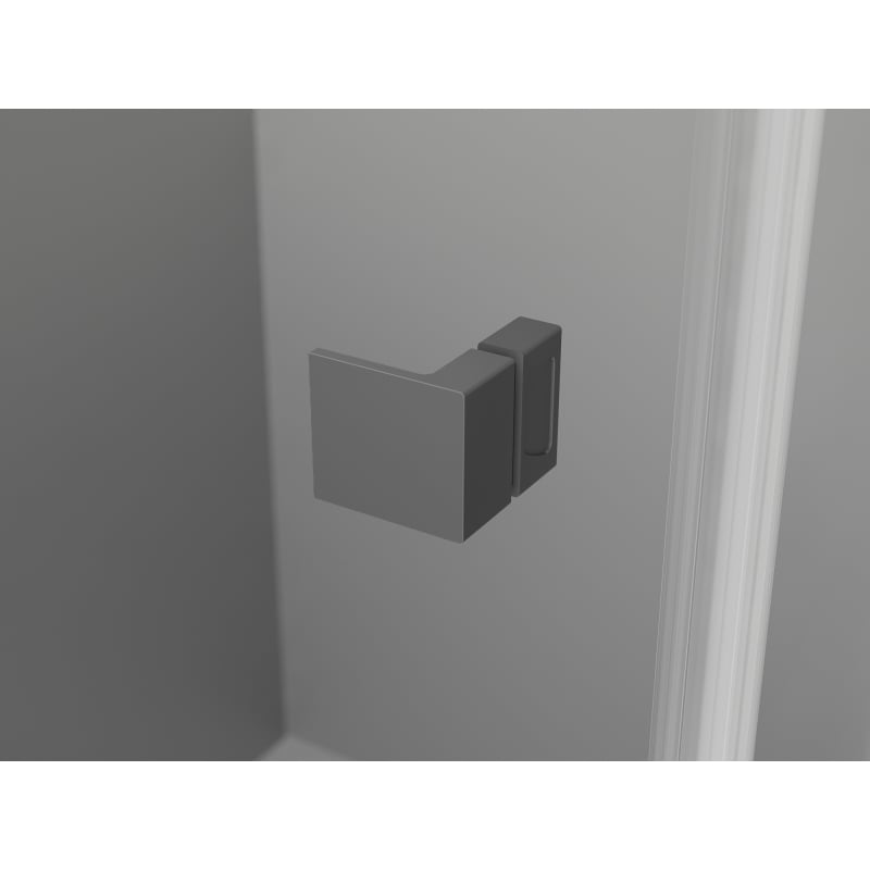 Mexen Lunar T cabina de duș batantă stânga 130 x 120 cm, transparent, gun metal - 834T-130-120-95-00-L
