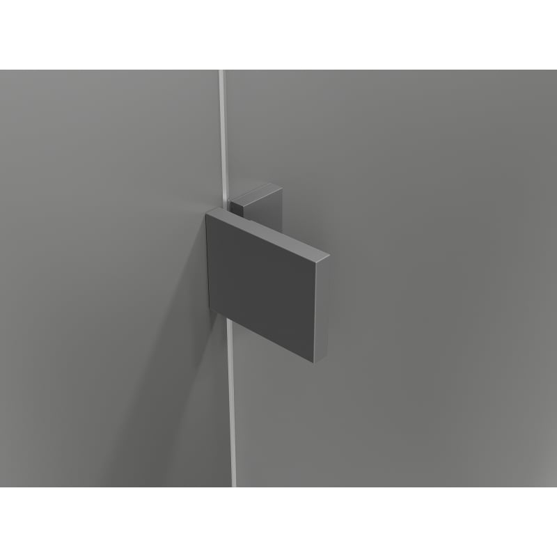 Mexen Lunar T cabina de duș batantă stânga 130 x 120 cm, transparent, gun metal - 834T-130-120-95-00-L