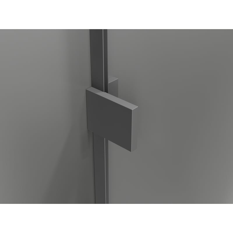 Mexen Lunar T cabina de duș batantă stânga 130 x 120 cm, transparent, gun metal - 834T-130-120-95-00-L