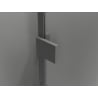 Mexen Lunar T cabina de duș batantă stânga 130 x 120 cm, transparent, gun metal - 834T-130-120-95-00-L