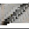 Mexen Roma nyílóajtós zuhanykabin 120 x 80 cm, Átlátszó, Arany + zuhanytálca Flat - 854-120-080-50-00-4010