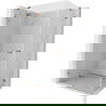 Mexen Lunar cabină de duș cu ușă batantă stânga 100 x 90 cm, transparent, aur roz - 834-100-090-60-00-L