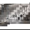 Mexen Lunar T cabină de duș pliante stânga 135 x 100 cm, transparent, nichel periat - 834T-135-100-97-00-L