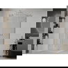 Mexen Roma Duo cabină de duș cu balamale 100 x 100 cm, transparent, Crom + cadă de duș Flat - 854-100-100-01-02-4010