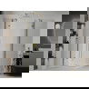 Mexen Roma Duo cabină de duș cu uși batante 70 x 70 cm, transparent, auriu + cadă Flat - 854-070-070-50-02-4010G