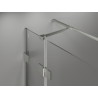 Mexen Lunar T balra nyíló zuhanykabin 130 x 120 cm, átlátszó, matt nikkel - 834T-130-120-97-00-L