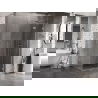 Cabină de duș batantă dreapta Mexen Lunar T 140 x 120 cm, transparentă, crom - 834T-140-120-01-00-P