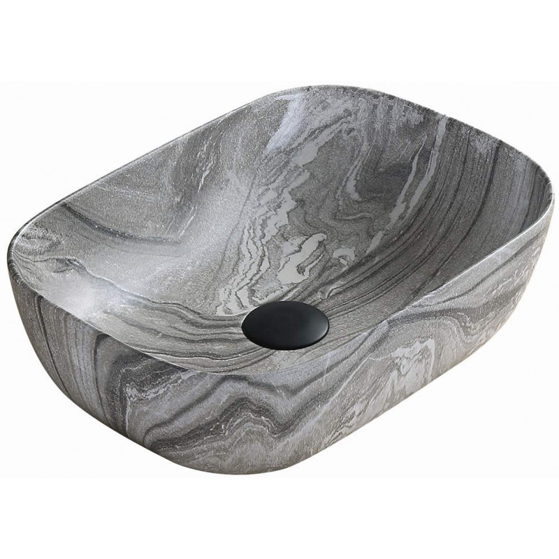 Mexen Rita chiuvetă de blat 45 x 32 cm, piatră gri - 21084593