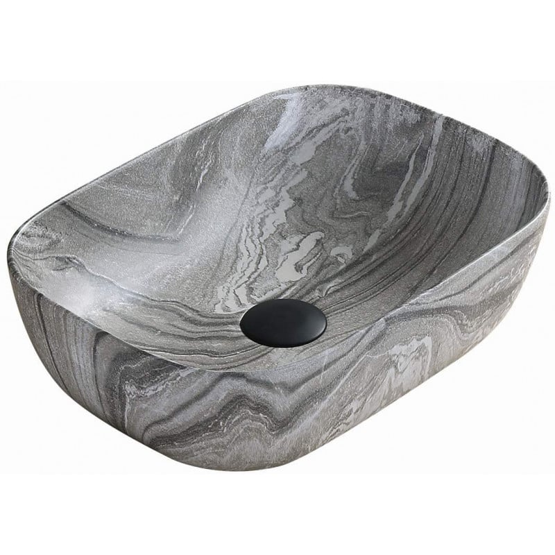 Mexen Rita lavoar pe blat 45 x 32 cm, piatră gri - 21084593