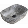 Mexen Rita chiuvetă de blat 45 x 32 cm, piatră gri - 21084593