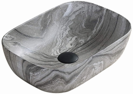 Mexen Rita chiuvetă de blat 45 x 32 cm, piatră gri - 21084593