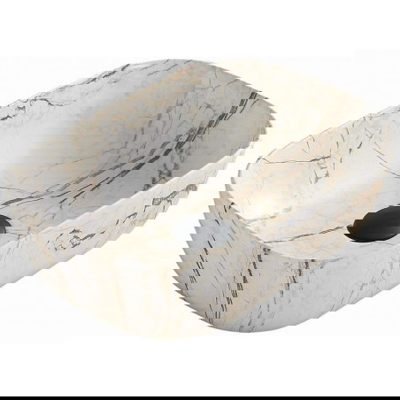 Mexen Rita pultos mosdókagyló 45 x 32 cm, bézs kő - 21084592