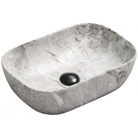 Mexen Rita chiuvetă pe blat 45 x 32 cm, piatră gri - 21084598