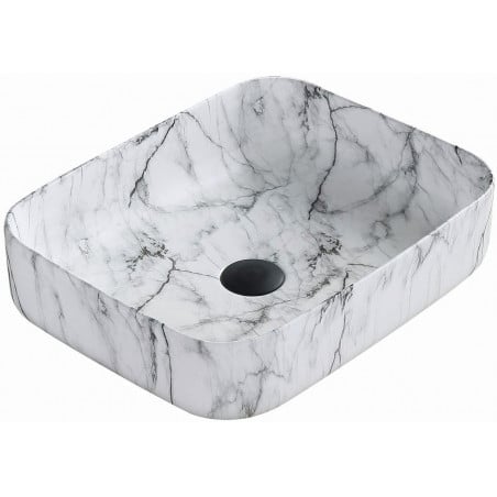 Mexen Carla chiuvetă de blat 50 x 39 cm, piatră albă - 21555093
