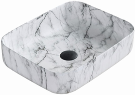 Mexen Carla lavoar de blat 50 x 39 cm, piatră albă - 21555093
