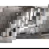 Mexen Lunar T cabină de duș cu deschidere dreapta 130 x 70 cm, transparentă, albă - 834T-130-070-20-00-P