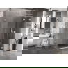 Mexen Lunar T cabină de duș cu deschidere dreapta 130 x 70 cm, transparentă, albă - 834T-130-070-20-00-P
