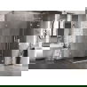 Mexen Lunar T cabină de duș cu ușă dreaptă 135 x 70 cm, transparent, albă - 834T-135-070-20-00-P