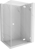Mexen Lunar T cabina de duș cu deschidere pe dreapta 120 x 80 cm, transparentă, albă - 834T-120-080-20-00-P