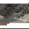 Mexen Omega cabină de duș extensibilă 100 x 100 cm, transparent, Neagră + cadă de duș Flat, Albă - 825-100-100-70-00-4010B