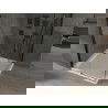 Mexen Omega cabină de duș extensibilă 100 x 100 cm, transparent, Neagră + cadă de duș Flat, Albă - 825-100-100-70-00-4010B