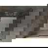 Mexen Omega tolóajtós zuhanykabin 100 x 100 cm, Sötétszürke, Króm + zuhanytálca Flat, bialy - 825-100-100-01-40-4010