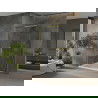 Mexen Omega cabină de duș extensibilă 100 x 100 cm, transparent, Aurie + cadă de duș Flat - 825-100-100-50-00-4010