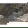 Mexen Omega cabină de duș extensibilă 100 x 100 cm, transparent, Aurie + cadă de duș Flat - 825-100-100-50-00-4010