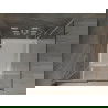 Mexen Omega cabină de duș glisantă 100 x 100 cm, transparentă, crom + cadă de duș Flat - 825-100-100-01-00-4010