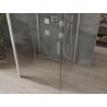 Mexen Omega-3S cabină de duș cu 3 pereți, culisantă 100 x 100 cm, transparentă, crom - 825-100-100-01-00-3S