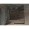Mexen Omega 100 x 100 cm-es, grafit, króm tolóajtós zuhanykabin - 825-100-100-01-40