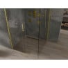 Mexen Omega cabină de duș glisantă 100 x 100 cm, transparentă, aurie - 825-100-100-50-00