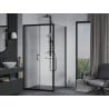 Mexen Apia cabină de duș extensibilă 100 x 100 cm, transparent, Neagră - 840-100-100-70-00