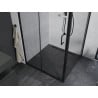 Mexen Apia cabină de duș extensibilă 100 x 100 cm, transparent, Neagră - 840-100-100-70-00