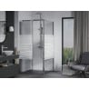 Mexen Apia cabină de duș extensibilă 100 x 100 cm, Dungi, Crom - 840-100-100-01-20