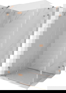 Mexen Lunar balra nyíló zuhanykabin 90 x 70 cm, átlátszó, csiszolt réz - 834-090-070-65-00-L