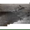 Mexen Lunar cabină de duș articulată stânga 100 x 80 cm, transparent, gri-armat periat - 834-100-080-66-00-L