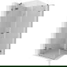 Mexen Lunar cabină de duș pivotantă stânga 90 x 90 cm, transparentă, gri-armat periat - 834-090-090-66-00-L