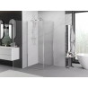 Mexen Exo-B 95 x 95 cm-es nyitható zuhanykabin, átlátszó, króm - 817-095-095-01-00