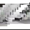Mexen Exo cabină de duș cu ușă batantă 95 x 95 cm, transparent, crom - 817-095-095-01-00