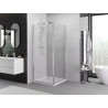 Mexen Exo-B 95 x 95 cm-es nyitható zuhanykabin, átlátszó, króm - 817-095-095-01-00