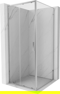 Mexen Exo cabină de duș glisantă 95 x 95 cm, transparentă, crom - 8151-095-095-01-00