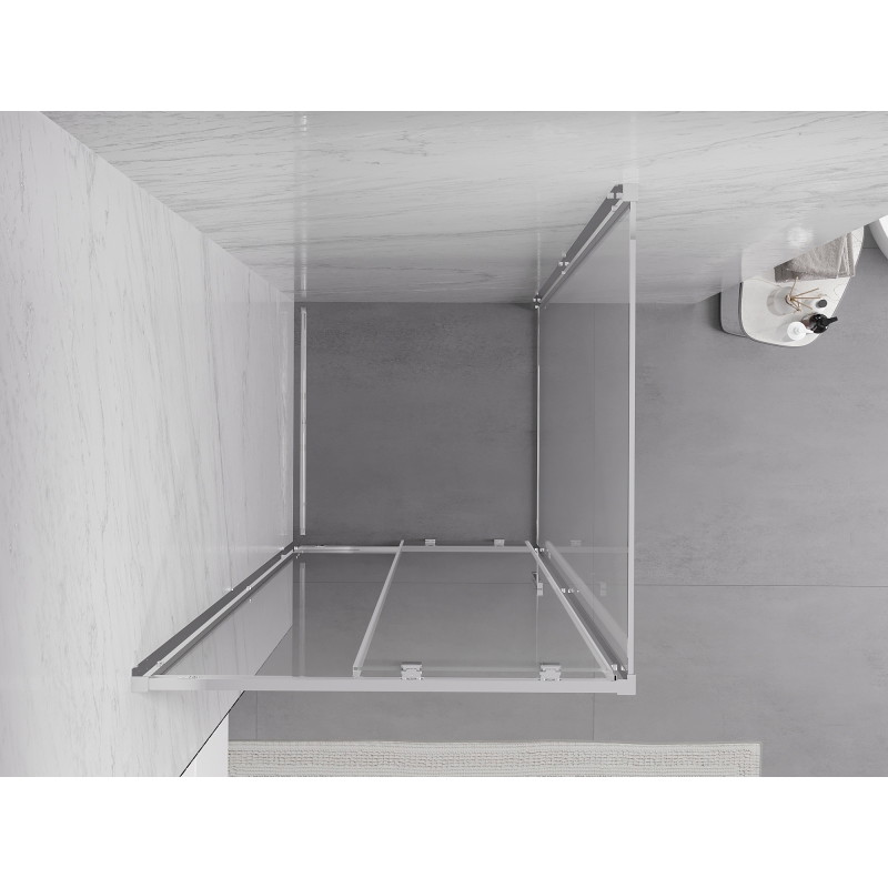 Mexen Exo-S cabina de duș glisantă 95 x 95 cm, transparentă, crom - 8151-095-095-01-00