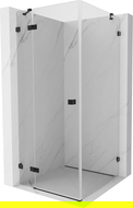 Mexen Lunar cabina de duș cu deschidere stânga 90 x 90 cm, transparentă, neagră - 834-090-090-70-00-L