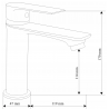 Mexen Royo DF05 set cadă, Albă - 72203DF05-20