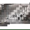 Mexen Lunar zuhanykabin balra nyíló 80 x 80 cm, átlátszó, csiszolt nikkel - 834-080-080-97-00-L