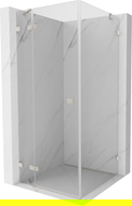 Mexen Lunar cabina de duș pivotantă stânga 90 x 90 cm, transparent, nichel periat - 834-090-090-97-00-L