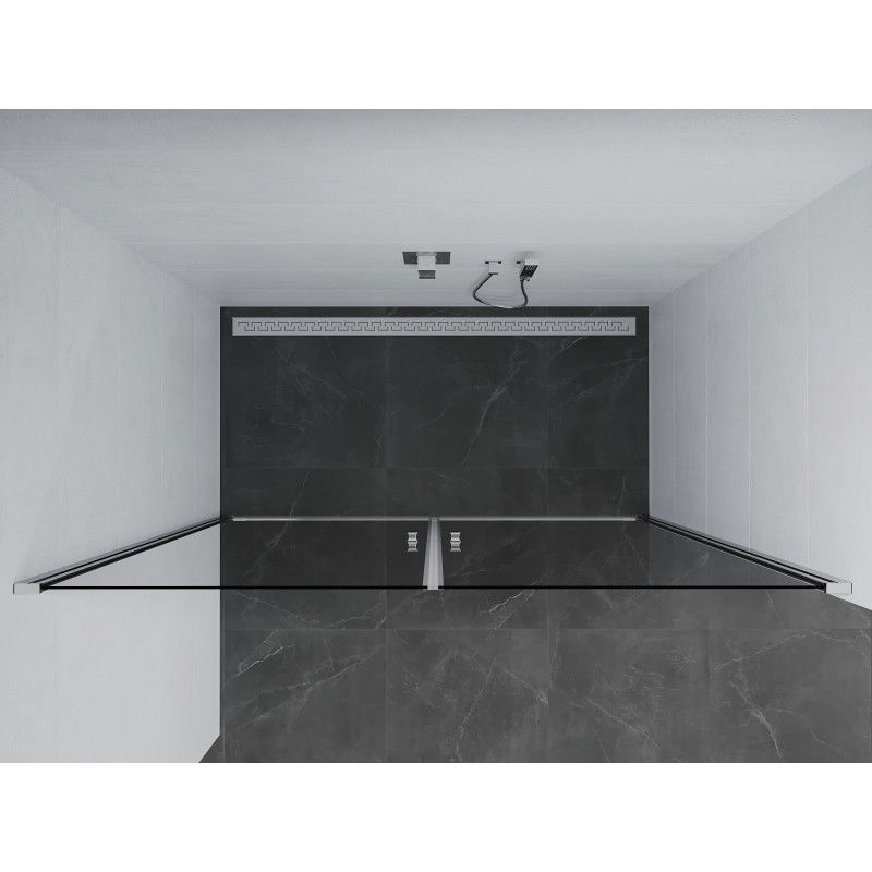 Mexen Pretoria Duo uși de duș batante 180 cm, transparent, crom - 852-180-000-02-00