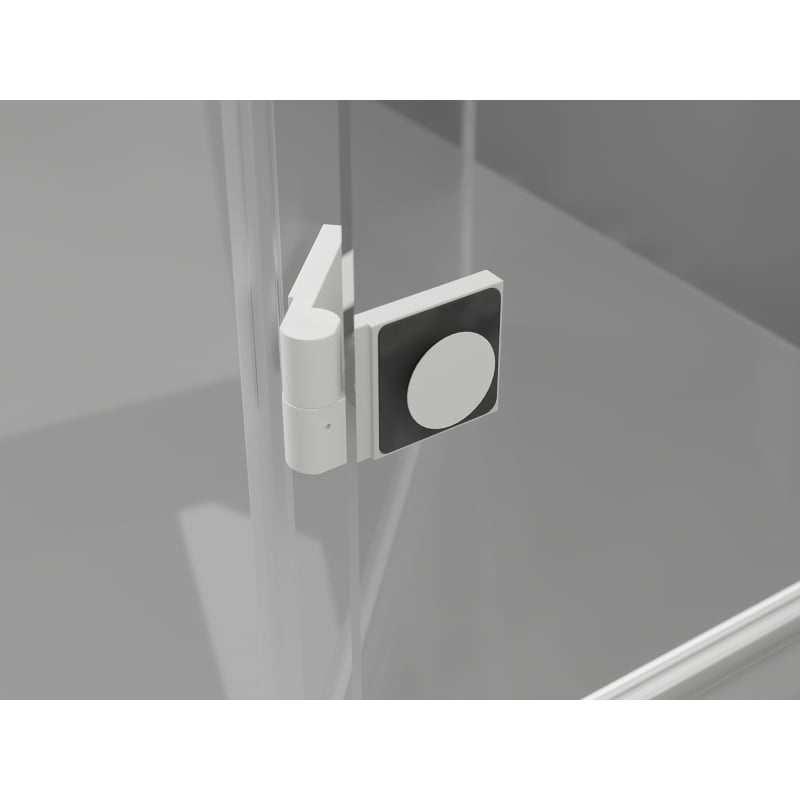 Mexen Lunar T cabină de duș batantă dreapta 130 x 90 cm, transparent, albă - 834T-130-090-20-00-P