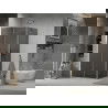 Mexen Lima harmonika-ajtós zuhanykabin 70 x 100 cm, Sötétszürke, Króm - 856-070-100-01-40